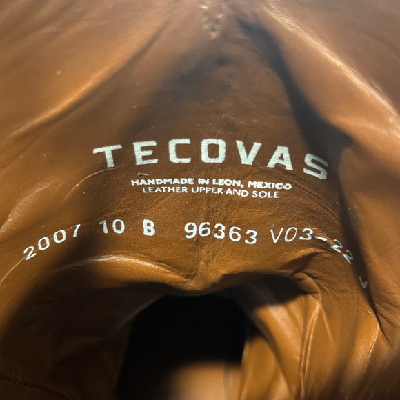 Tecovas Brown Leather Western Heeled Boots - Picture 11 of 16